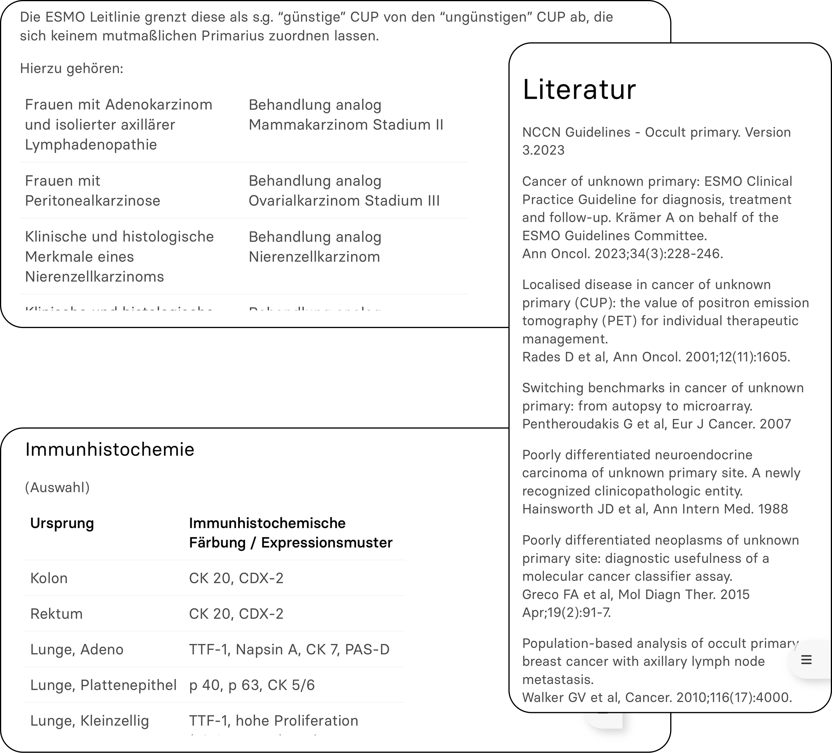 EasyOncology Screenshots Seltener Fall